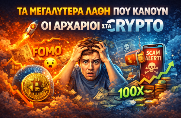 Τα μεγαλύτερα λάθη που κάνουν οι αρχάριοι στα crypto