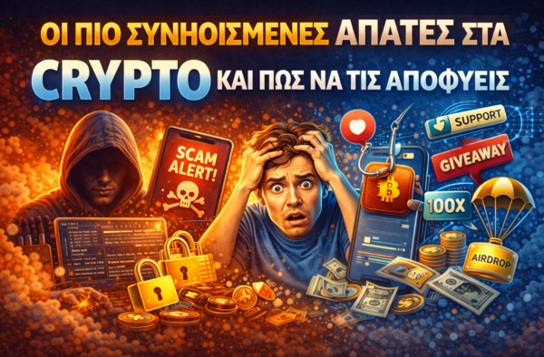 Οι πιο συνηθισμένες απάτες στα crypto και πώς να τις αποφύγεις